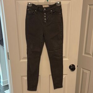 Altar’d State Women's Green High-Waisted Jeans